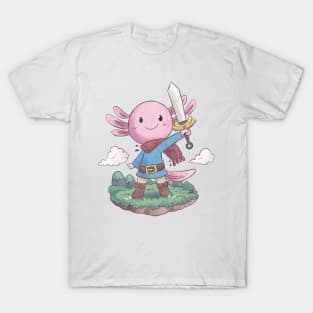 Cute axolotl hero T-Shirt